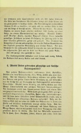 6. Wieviel Boden gebrauchen pflanzliche und tierische Nahrungsmittel?