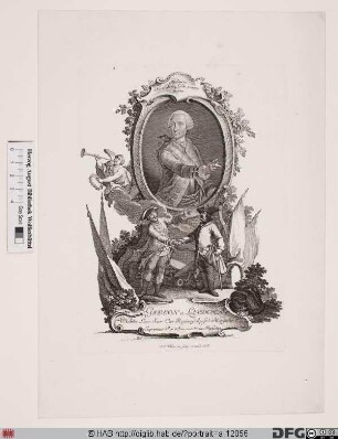 Bildnis Gideon Ernst von Laudon (Loudon, ursprüngl. Laudohn) (1759 Frhr.)