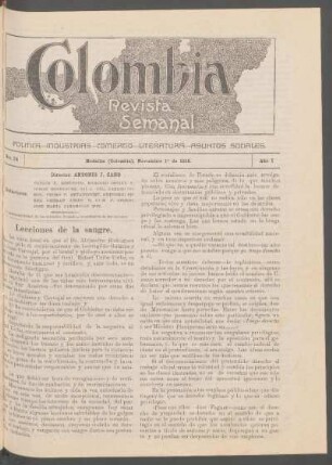 Lecciónes de la sangre.