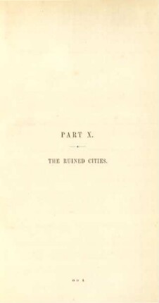 Part X. The ruined cities