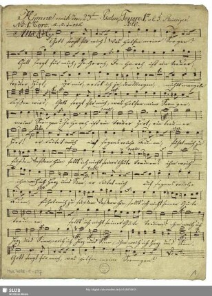 [Solo and coro:] Tenore 1.mo Solo