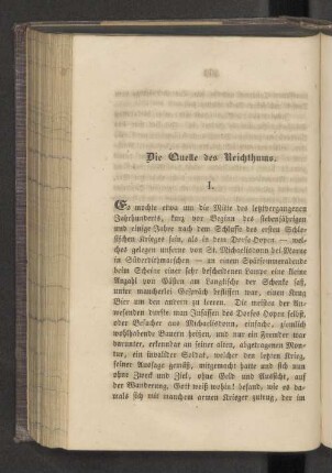 Die Quelle des Reichthums.