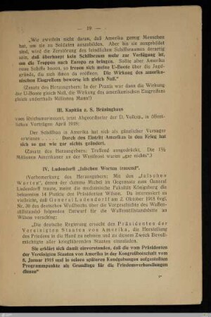 IV. Ludendorff "falschen Worten trauend"