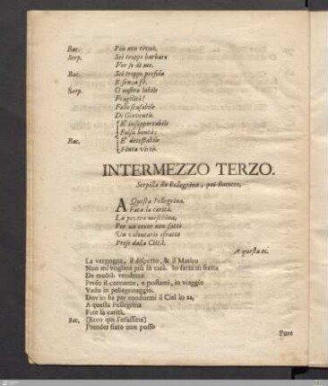 Intermezzo Terzo. / Drittes Zwischen-Spiel.