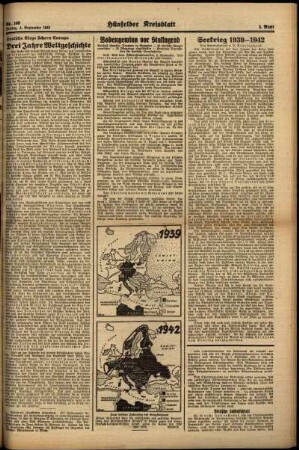 Zweite Ausgabe vom Freitag, den 04. September 1942.