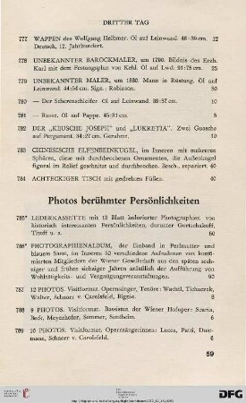 Photos berühmter Persönlichkeiten (Nr. 785-796)