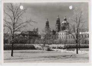 München, Hofgarten mit Stiftskirche St. Kajetan (Theatinerkirche)