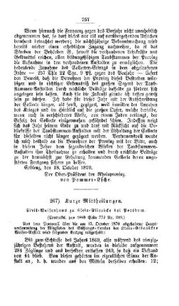 Kurze Mittheilungen : [V. Elementarschulwesen]