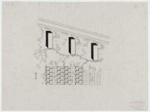 Das Mittelganghaus, Entwurf für die Ausstellung des BDA im Schloss Charlottenburg (nicht realisiert) – Lageplan