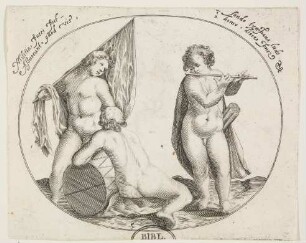 Weibliche musizierende Bacchanten