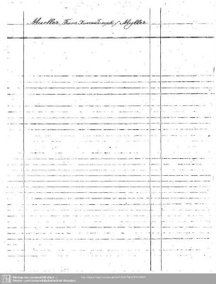Mueller, Franz Xaver Joseph: Mueller, Franz Xaver Joseph