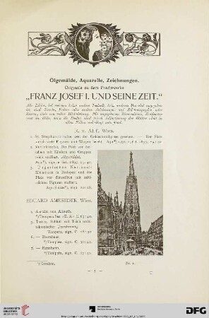 Ölgemälde, Aquarelle, Zeichnungen (Nr. 1-420)