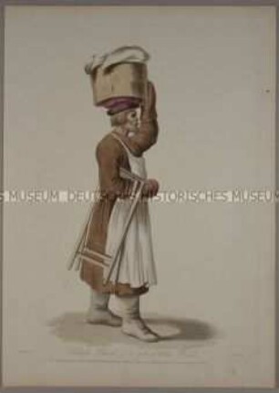 Kleinhändler in volkstümlicher Tracht