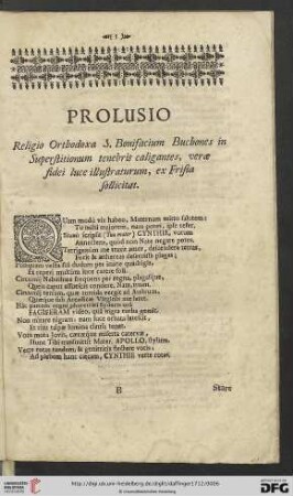 Prolusio