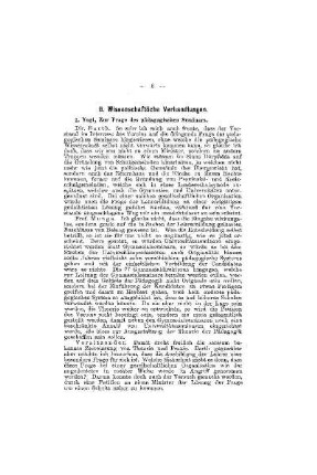 Zur Frage des pädagogischen Seminars