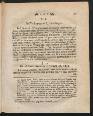 §. 9. Electio Rudolphi I. Habsburgici.