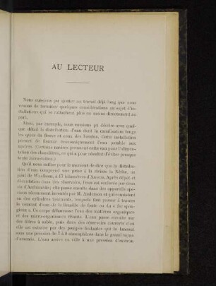 Au lecteur