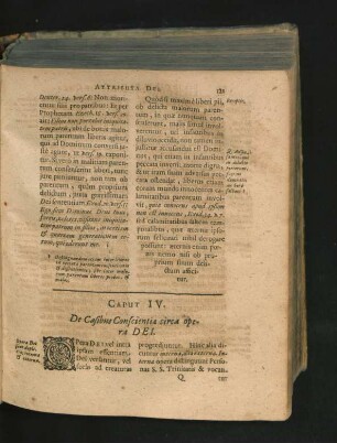 Caput IV. De Casibus Conscientiae circa opera Dei.