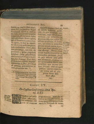 Caput IV. De Casibus Conscientiae circa opera Dei.