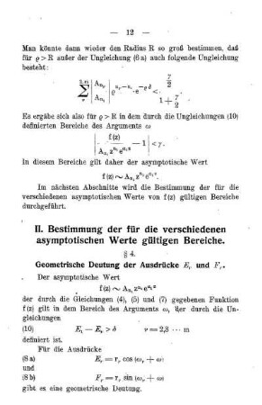 § 4. Geometrische Deutung der Ausdrücke Er und Fr.