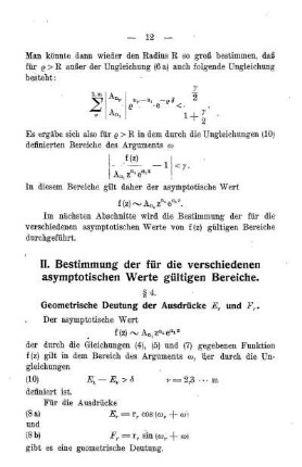§ 4. Geometrische Deutung der Ausdrücke Er und Fr.