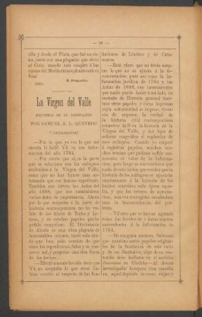La Virgen del Valle - (Continuación). : Recuerdo de su coronación