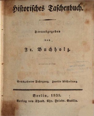 Geschichte der europäischen Staaten seit dem Frieden von Wien. 20, 20. 1835