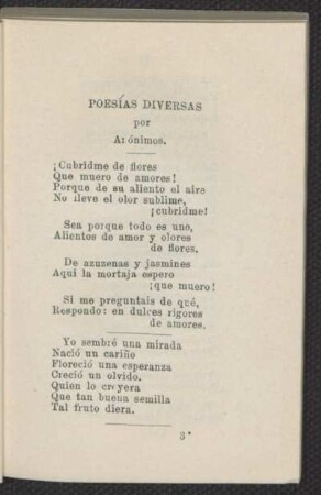 Poesías diversas