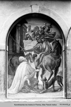 Der heilige Giovanni Gualberto vergibt dem Mörder seines Bruders