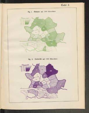 Tafel 2. Fig. 2. Sterbefälle auf 1000 Einwohner.