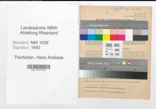 Entnazifizierung Hans Andreas Thorlichen , geb. 27.03.1903 (Einkaeufer)