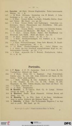 Portraits (Nr. 357 - 426)