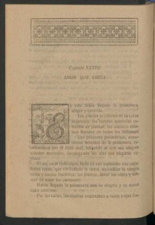 Capítulo XXXVII - Amor que ciega