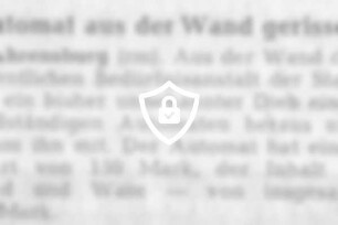 Automat aus der Wand gerissen