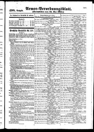 498.Ausgabe. Freitag, 21. Mai 1915