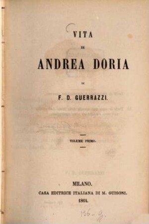 Vita di Andrea Doria. Volume 1