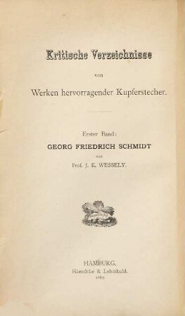 Georg Friedrich Schmidt : Verzeichniss seiner Stiche und Radirungen