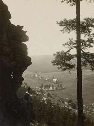 Eiland (heute Tisá-Ostrov u Tisé / Tschechien). Blick vom Kaiser-Franz-Joseph-Turm