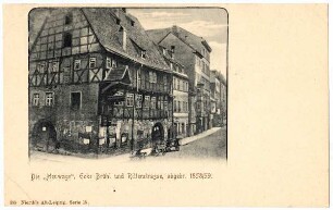 Die "Heuwage" : Ecke Brühl und Ritterstrasse, abgebr. 1858/59 [Nierth's Alt-Leipzig : Serie 15]