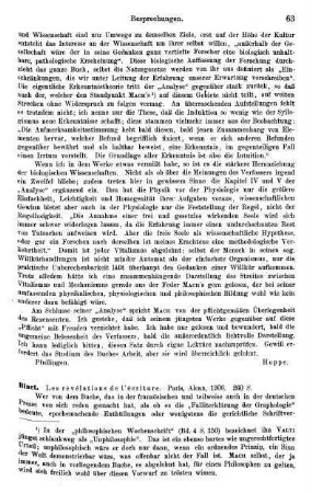 63-64, Binet, Les révélations de l'écriture, 1906