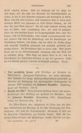625-628 [Rezension] Bumüller, Johannes, Das menschliche Femur
