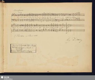 Zedtler, August; 1856 [Noten- und Texteintrag]