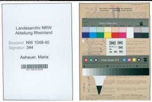 Entnazifizierung Maria Ashauer , geb. 14.06.1891 (Angestellte)