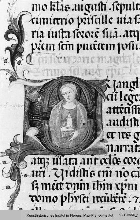 Lektionar : Historisierte Initiale: Heilige Magdalena