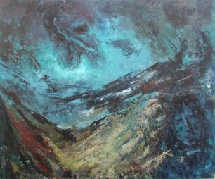 Landschaft mit Wolken