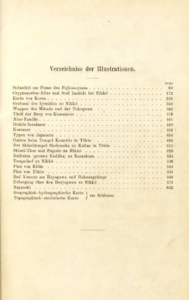 Verzeichniss der Illustrationen