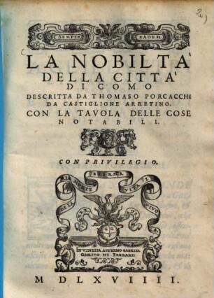 La nobilità della città di Como