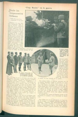 Desde los campamentos italianos : "Fray Mocho" en la guerra