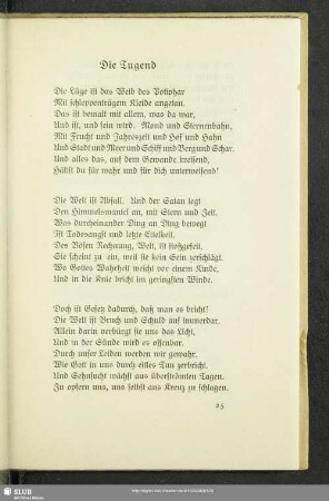 Die Tugend
