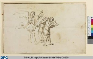 Der Engel vertreibt Adam und Eva aus dem Paradies